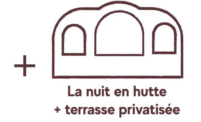 Hutte terrasse privative